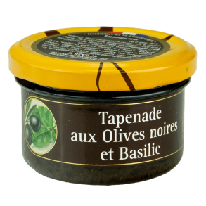 Tapenade Sorte Oliven med Basilikum