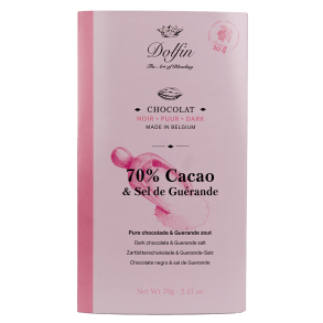 Ekstra m�rk chokolade 70% med Gu�rande salt