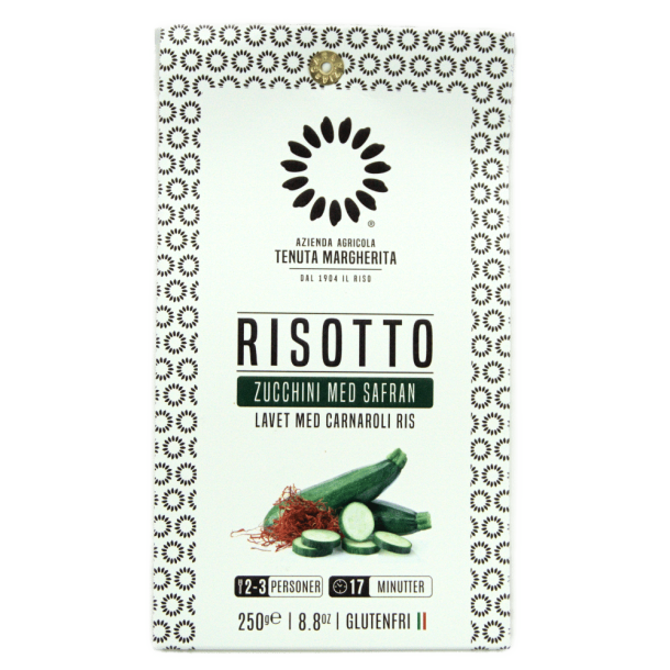 Zucchini- og safranrisotto