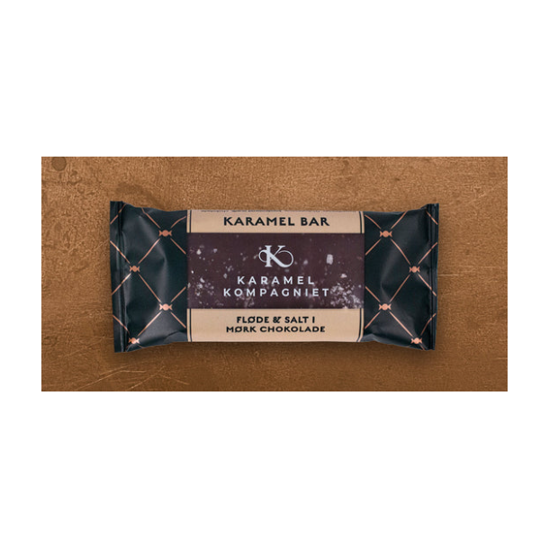 Karamel Bar � Fl�de &amp; Salt i m�rk chokolade