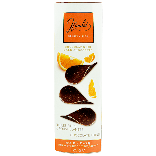 Hamlet Chocolate Thins  � M�rk med crispy orange