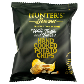 Kartoffelchips smag af hvid trffel og Karl Johan svampe