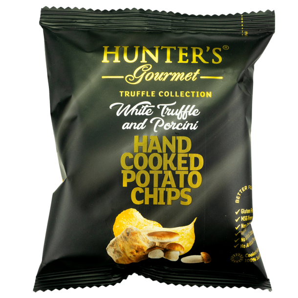 Kartoffelchips smag af hvid trffel og Karl Johan svampe