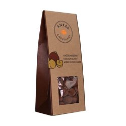 Hasseln�dder, kakaopulver og m�rk chokolade 