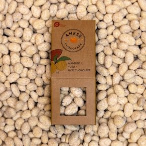 Mandler med yuzo og hvid chokolade