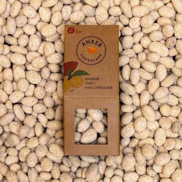 Mandler med yuzo og hvid chokolade