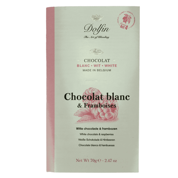 Hvid chokolade med hindb�r