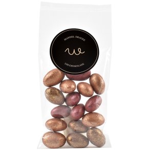  Mandel dragee - Lys chokolade i fladpose