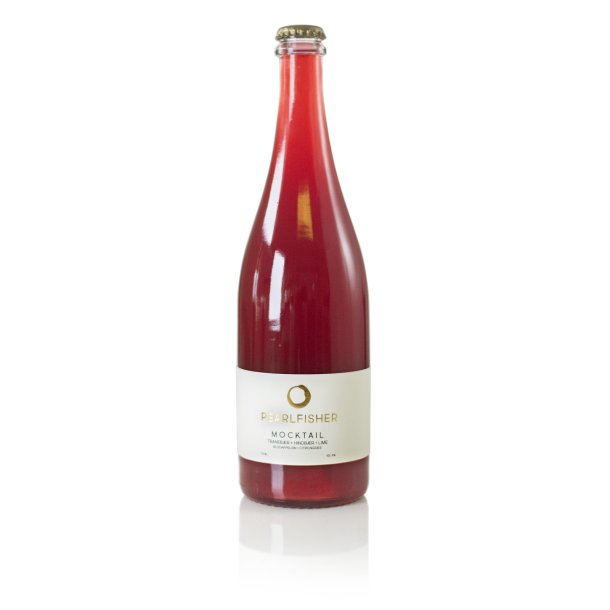 Pearlfisher Mocktail med Tranebr &amp; Hindbr &amp; Lime &amp; Blodappelsin &amp; Citrongrs