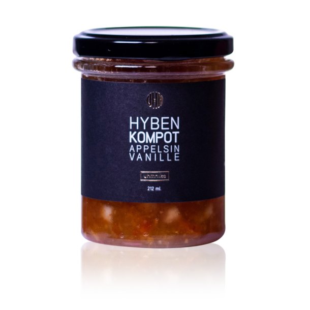 Hybenkompot med appelsin &amp; vanilje