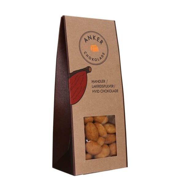 Mandler, lakridspulver og hvid chokolade (�kologiske)