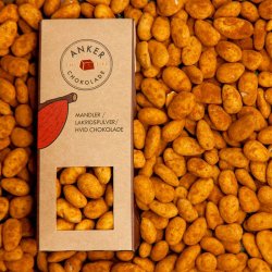 Mandler, lakridspulver og hvid chokolade (�kologiske)