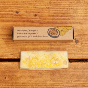 Marcipanbr�d - kandiseret ingef�r / passionsfrugt 