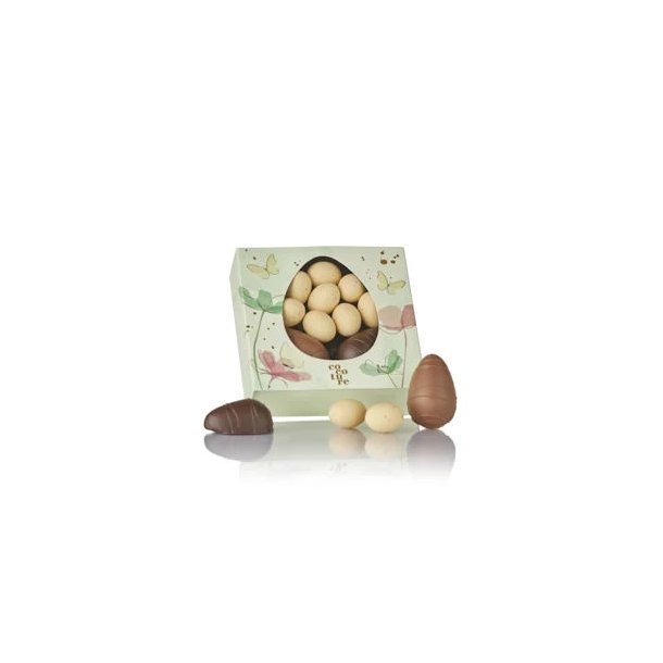 Marcipan�g og chokolade�g i gr�n Cocoture �ske