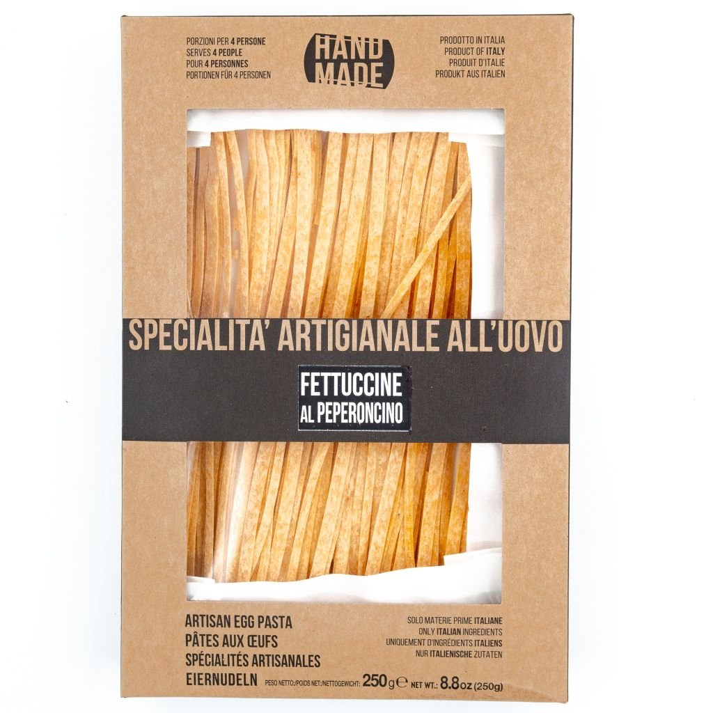 Fettuccine med chili Pasta, ris, tomatsaucer mm Smag duften