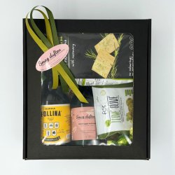 Gavekurv med �l og salte snacks 