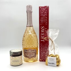 Gavekurv med ros� og s�de sager