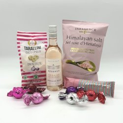 Gavekurv med ros�, salt og s�dt