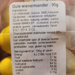 Chokolademandler, P�ske