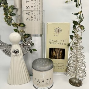 Gavekurv med italiensk spaghetti, pastakrydderi og linguette